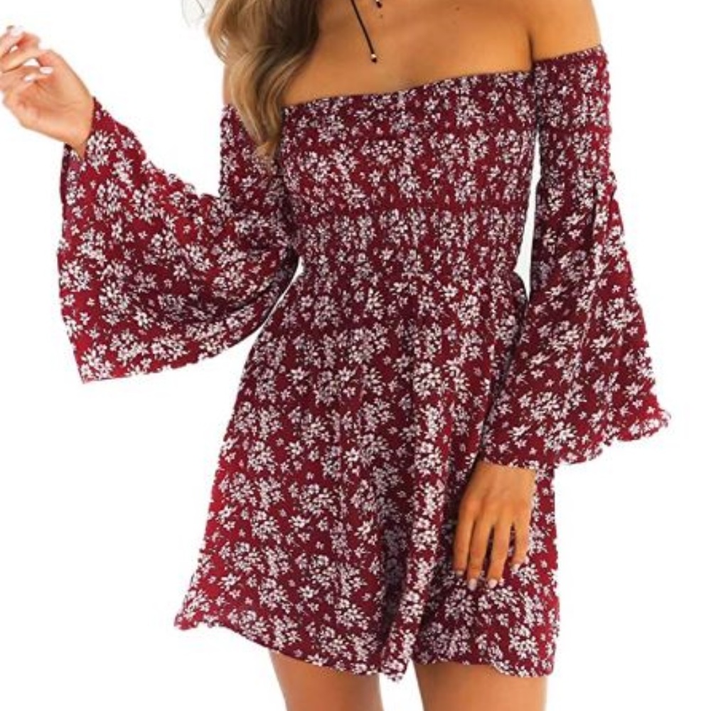 off the shoulder dress
